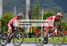 2024欧洲杯预选赛积分榜小组,2024欧洲杯比赛时间