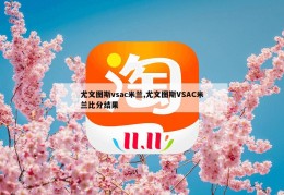 尤文图斯vsac米兰,尤文图斯VSAC米兰比分结果