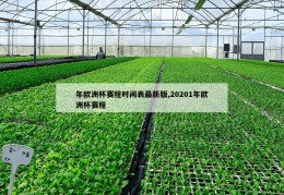 年欧洲杯赛程时间表最新版,20201年欧洲杯赛程